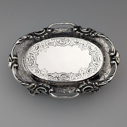 1907年 英国アンティーク 純銀製 ジュエリーボックス 88g Henry Matthews